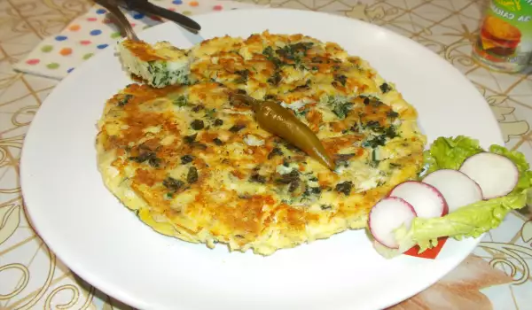 Frittata with Spinach and Feta Cheese