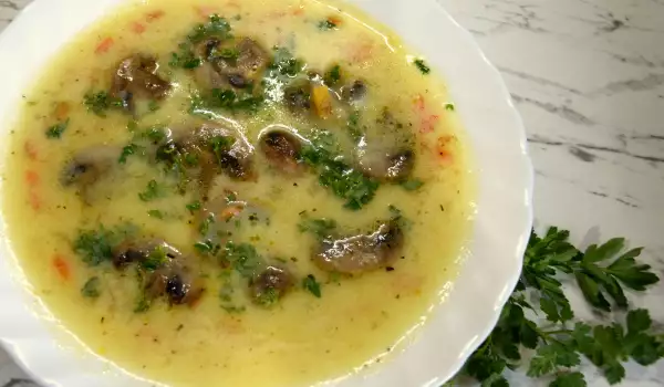 Field Mushroom Soup with Thickener