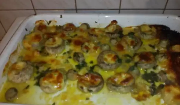Juicy Mushrooms with Cheese