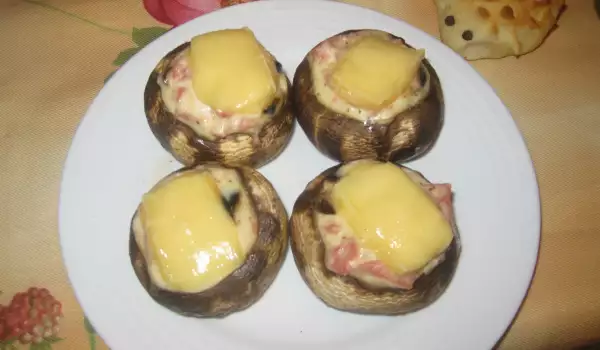 Stuffed Mushrooms with Processed Cheese