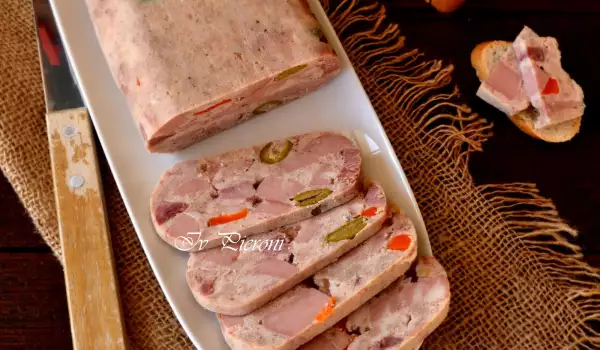 Galantina (Chicken Sausage with Ham and Mortadella)
