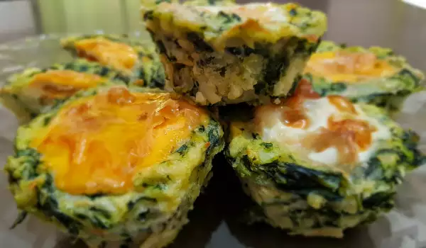 Spinach and Egg Nests