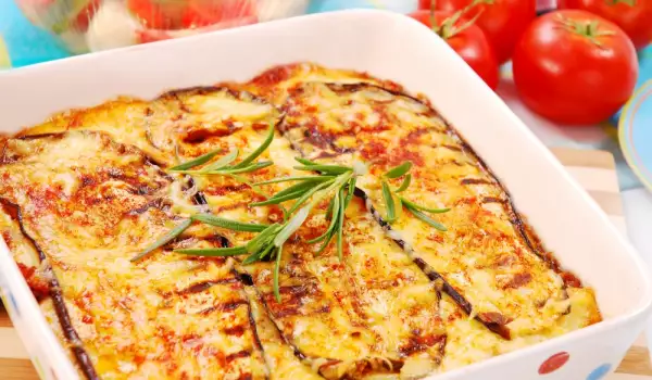 Eggplant Moussaka with Cheese