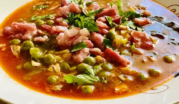 Peas and Bacon Stew