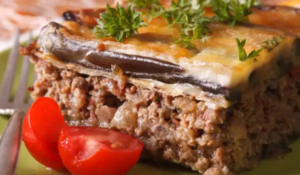 Moussaka with ground beef