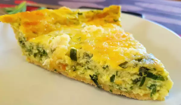 Irresistible Quiche with Spinach, Dock and Cream