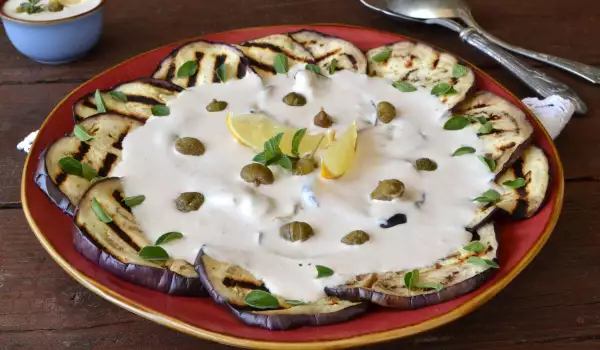 Grilled Eggplant with Mayonnaise Fish Spread