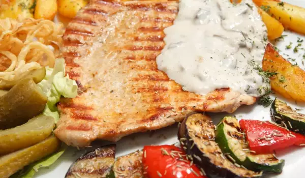 Turkey Steaks with Soy Sauce