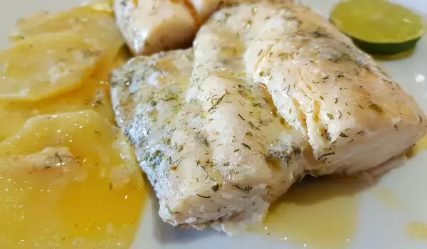 Oven-Baked Marinated Hake in Foil