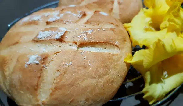 Bread Buns with Milk in a Baking Bag