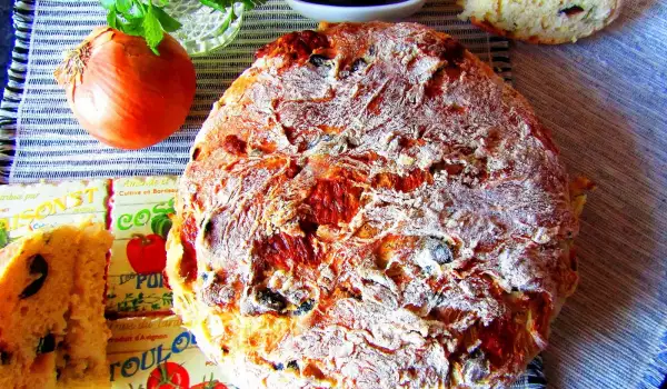 Stuffed Bread with Olive Salad