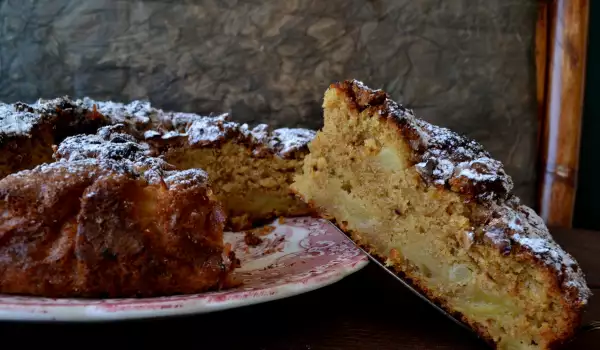 Dutch Cake with Apples, Walnuts and Cinnamon