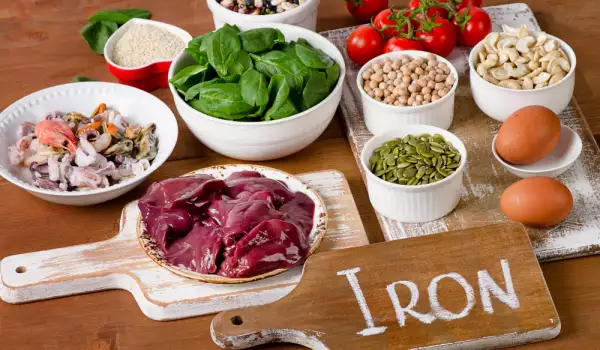 Absorption of iron by the body
