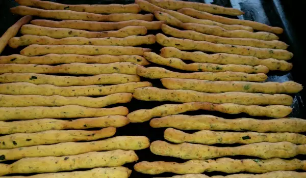 Italian Grissini Breadsticks with Thyme