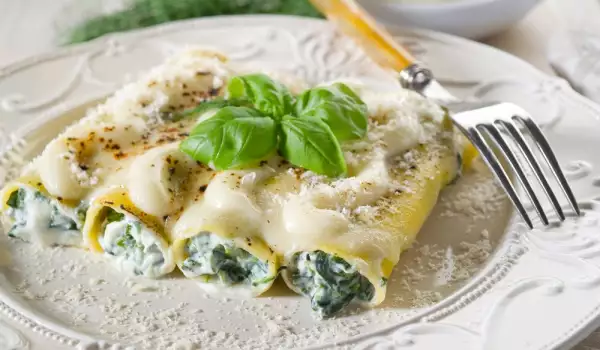 Spinach and Cottage Cheese Cannelloni