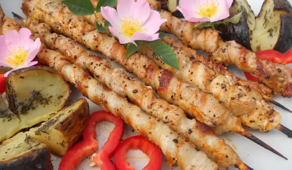 Magical, Colorful Spirals on Skewers