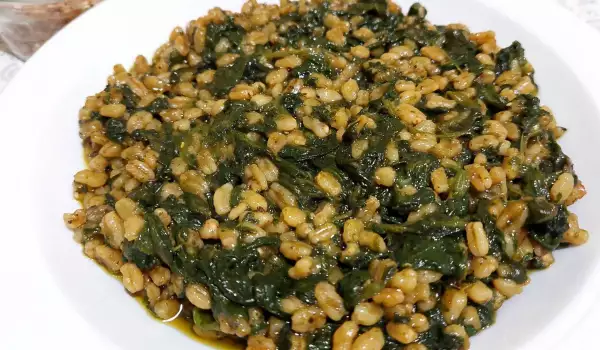 Wheat with Spinach