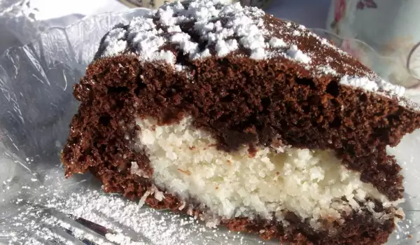 Creamy Chocolate and Coconut Cake