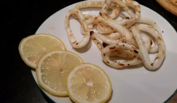 Squid in a Grill Pan