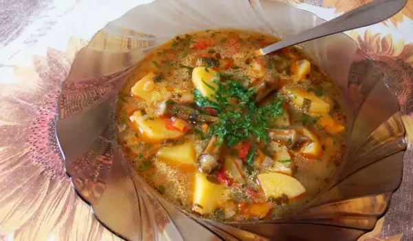 Potato Stew with Okra