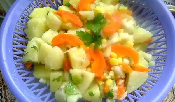 Potato Salad with Corn and Parsley