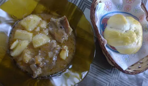 Potato Stew with Pork Steaks