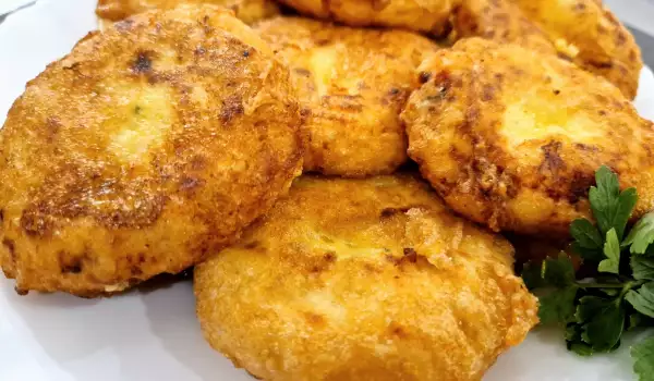 Potato Patties with Chicken and Cottage Cheese