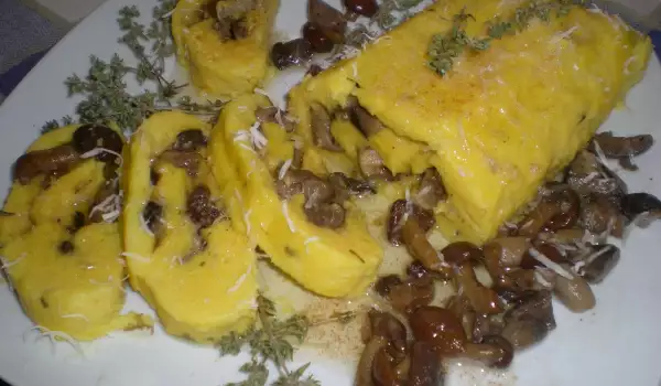 Mashed Potato Roll with Mushrooms