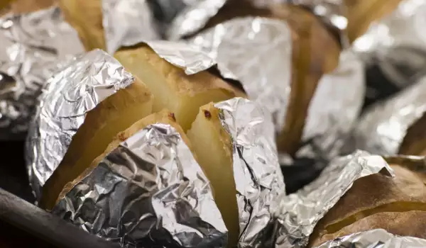 Potatoes in foil