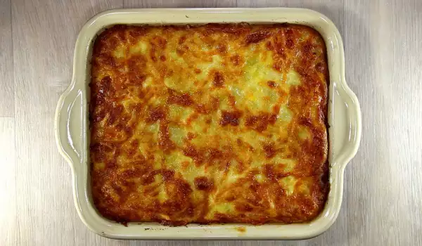 Gratin with Feta Cheese and Cheese