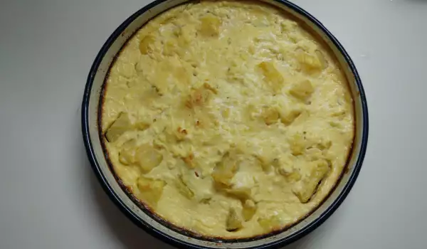 Baked Potatoes with Eggs and Milk
