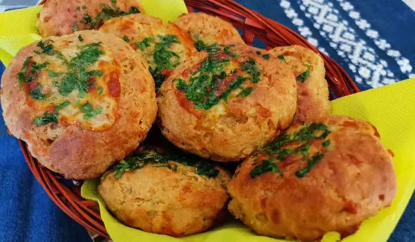 Cheese Bread Buns with Einkorn and Corn Flour