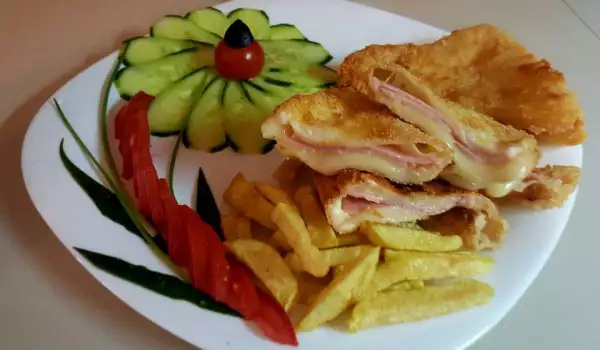 Breaded Cheese with Ham