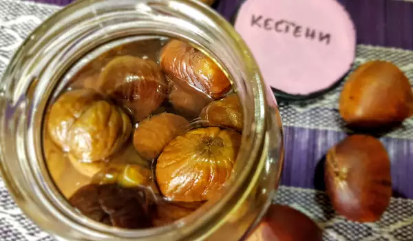 Canned Chestnuts in Syrup