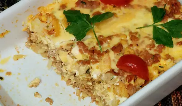 Keto Moussaka with Minced Meat and Cauliflower