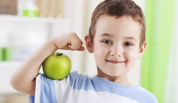 Kid with Apple