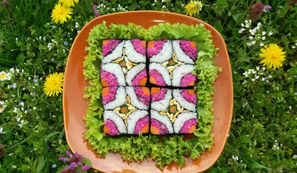 Korean Kimbap Spring Mosaic
