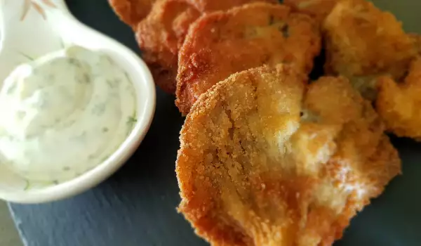 Breaded Oyster Mushrooms with Herbal Mayonnaise