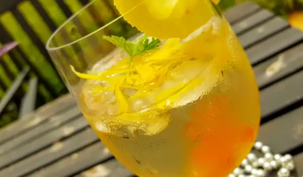 Exotic Cocktail with White Wine