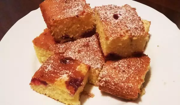 Serbian Cake with Morello Cherries