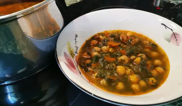 Nettle and Chickpea Stew