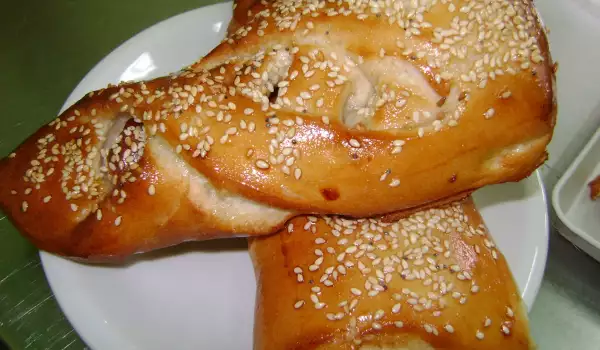 Appetizing Sausage Pastries with Sesame Seeds
