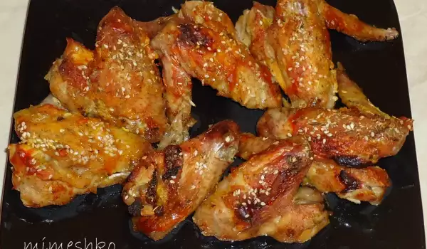 Chicken Wings with Thyme and Sesame