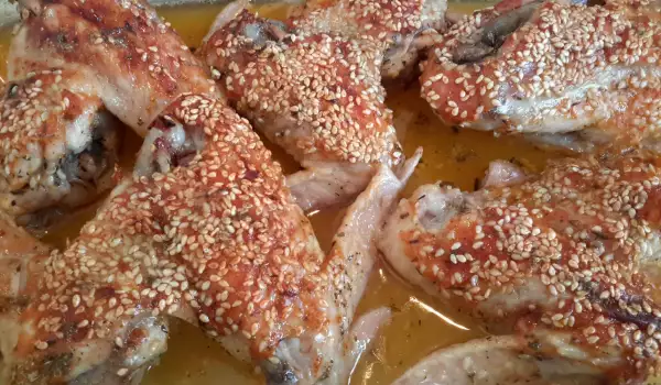 Chicken Wings with Thyme and Sesame