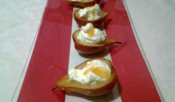 Pears with Mascarpone and Honey