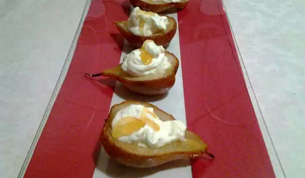 Pears with Mascarpone and Honey