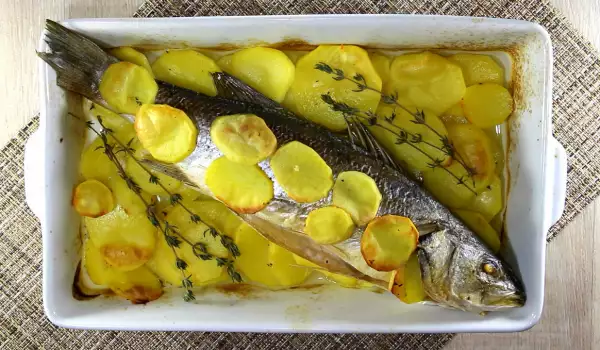 Oven-Baked Sea Bass with Potatoes