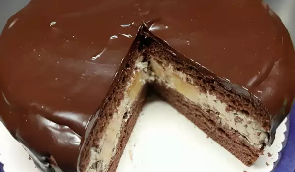 Chocolate Cake with a Lot of Cream