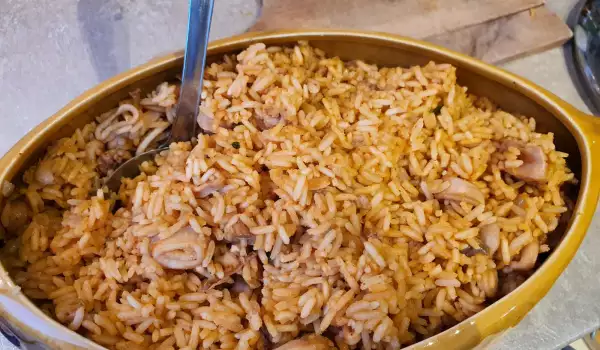 Basmati Rice with Calamari