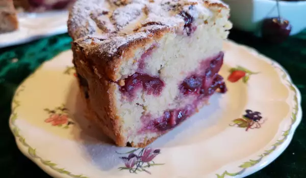 Easy Cake with Cherries